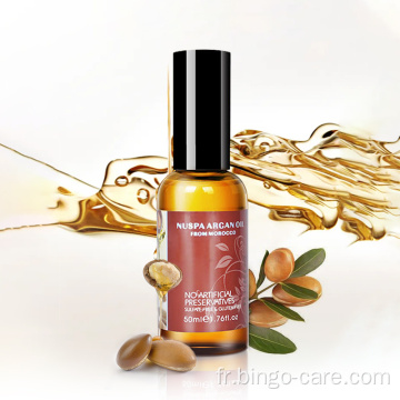 Huile capillaire réparatrice à l&#39;huile d&#39;argan anti UV